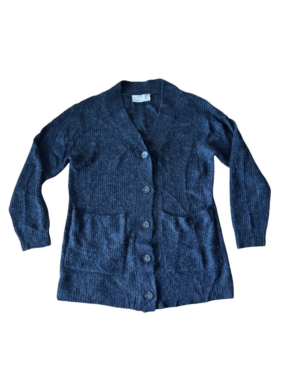 Everlane The Oversized Alpaca Pocket Cardigan Button Down Sweater